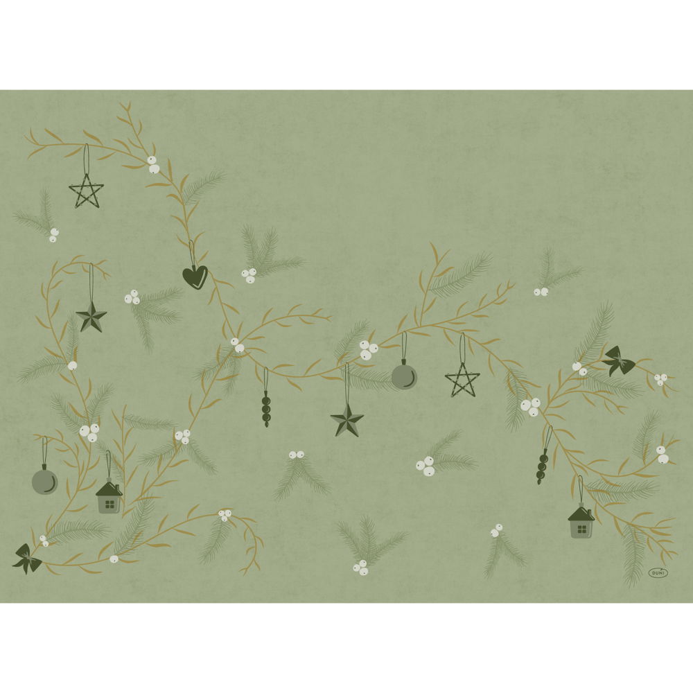Dækkeserviet Bio Dunicel 30 x 40cm Noel Pistachio Green,100 stk/pk