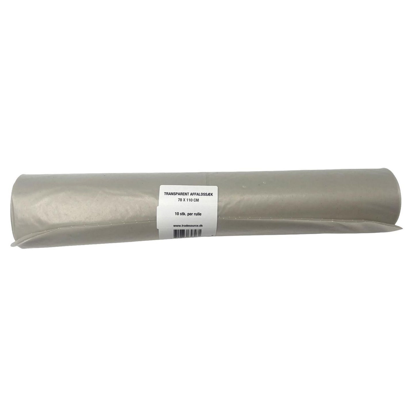 Sæk 110ltr B780xL1100mm 55my Strong Transparent,10 rl x 10 stk/krt