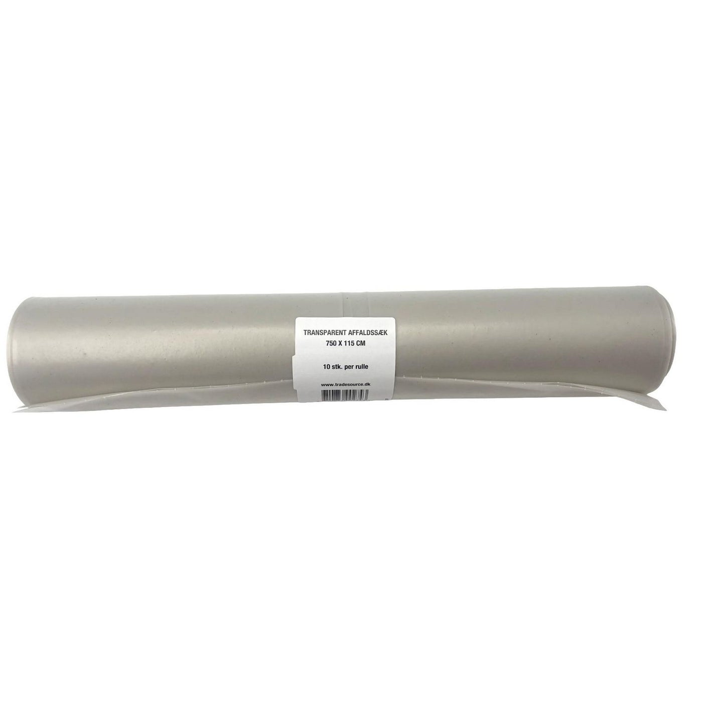 Sæk 125ltr B750xL1150mm 70my Strong Transparent,10 rl x 10 stk/krt