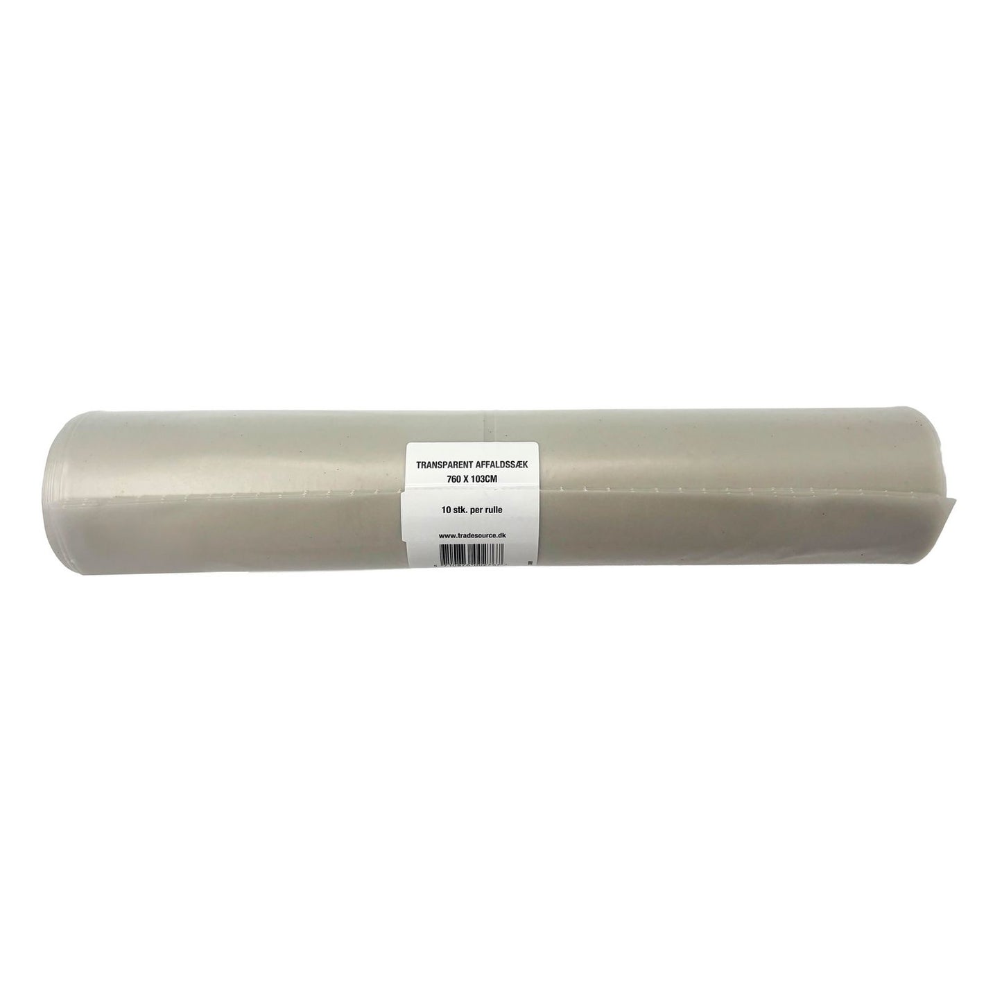 Sæk 120ltr B760xL1030mm 100my Ekstra Strong Transparent,10 rl x 10 stk/krt