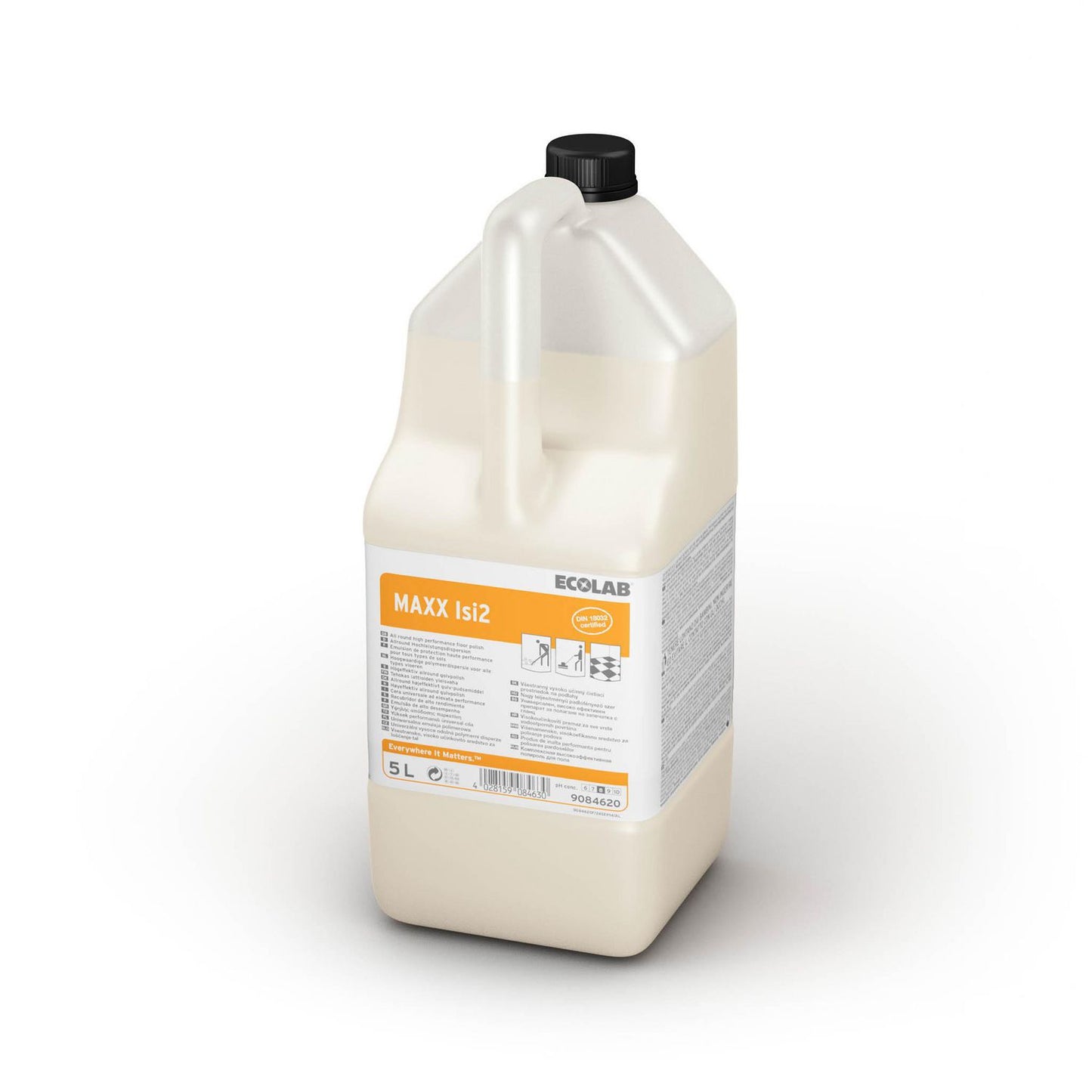 Toppolish Blankt MAXX Isi2 5ltr uden Parfume til linoleum/flere vandfaste gulve,5 ltr/dnk