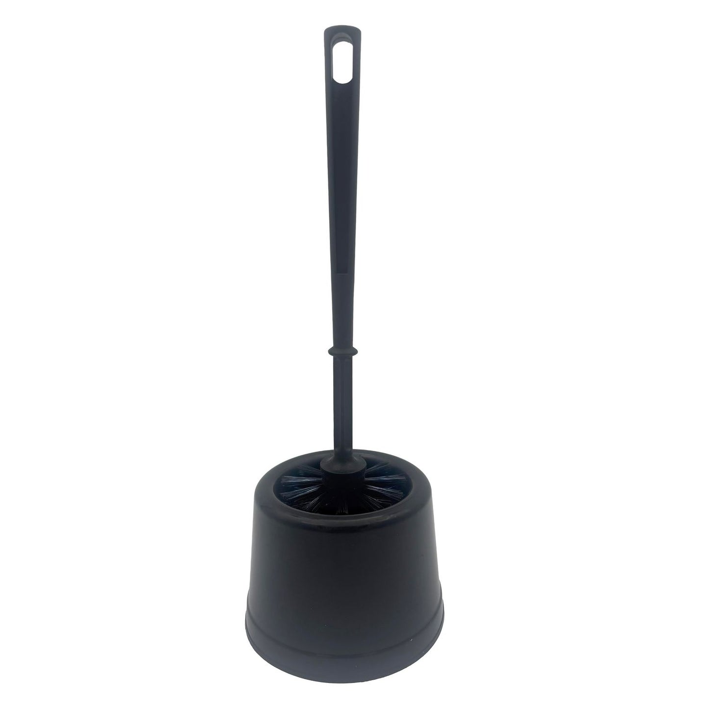 Toiletbørste Basic 38cm Plast med Rund skål Sort,1 stk