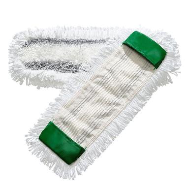 Mopgarn Flad 40 cm 120 gr med Microfiber Grøn til Drypsystem,stk