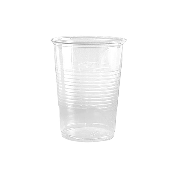 Plastglas 40 cl Ø95 x122 mm med Riller PP Klar,32 pk x 50 stk/krt