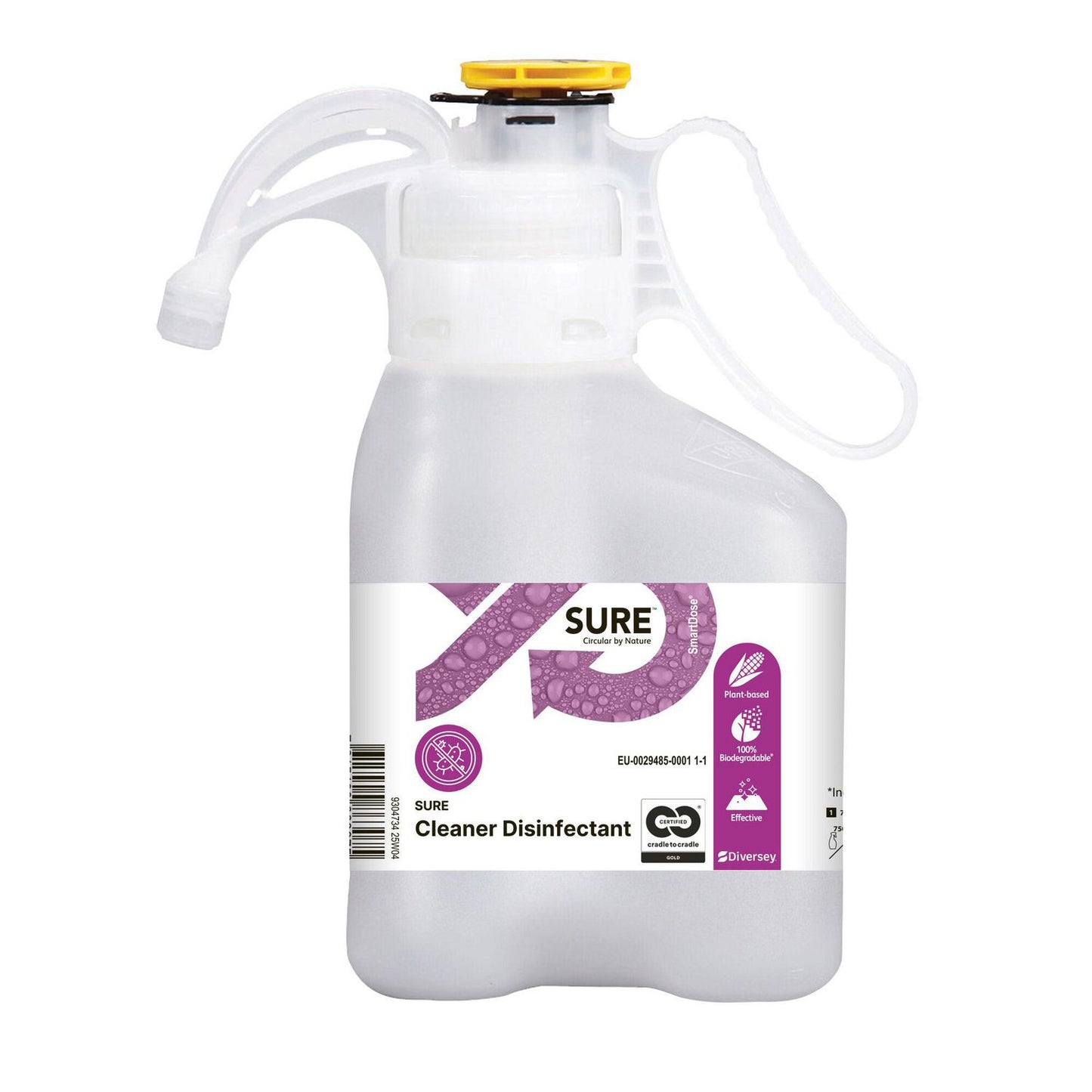 Rengøring/Desinfektion Sure Cleaner Disinfectant SD 1.4ltr C2C Fødevaregodkendt,1.4 ltr/dnk