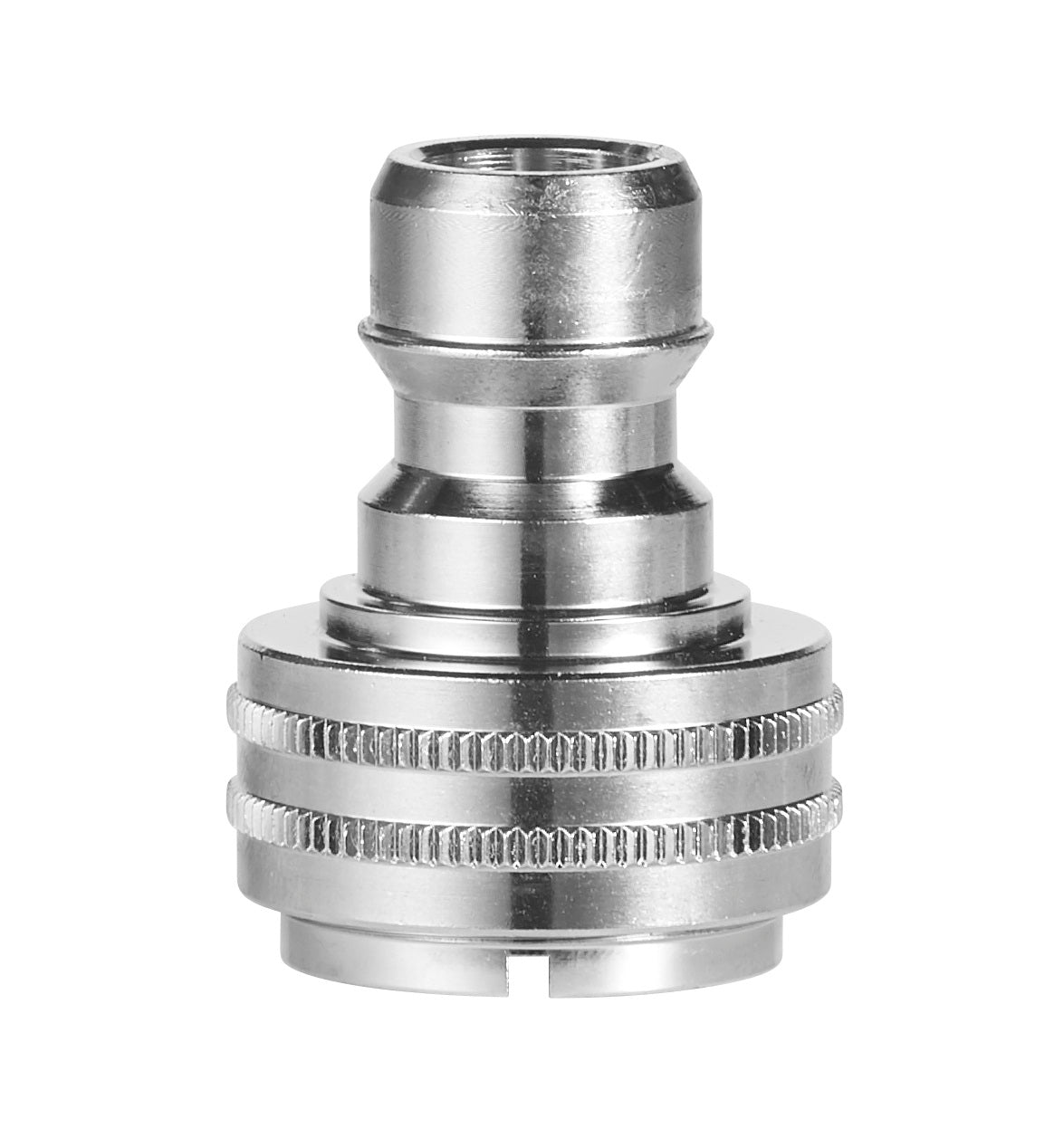 Koblingsnippel (Q) med 1/2 & 3/4 tommer- & M22mm indvendig gevind til vandhane,1 stk