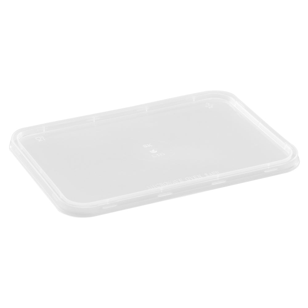 Plastlåg L175 x B120 x H5 mm Til 500-960ml Nudelbakker OPP Transparent,50 stk/ps