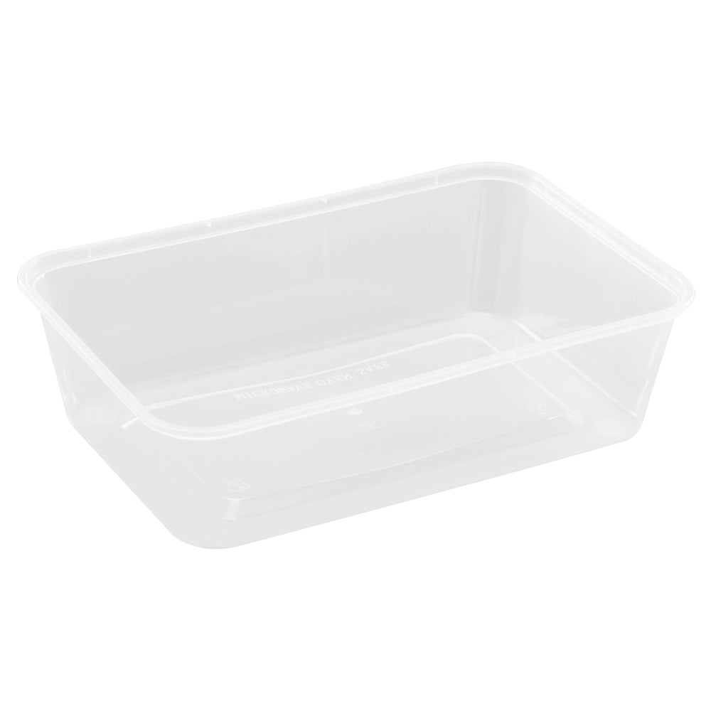 Bakke 650 ml L175 x B120 x H45 mm Nudelbakke til Mikroovn PP Transparent,50 stk/ps