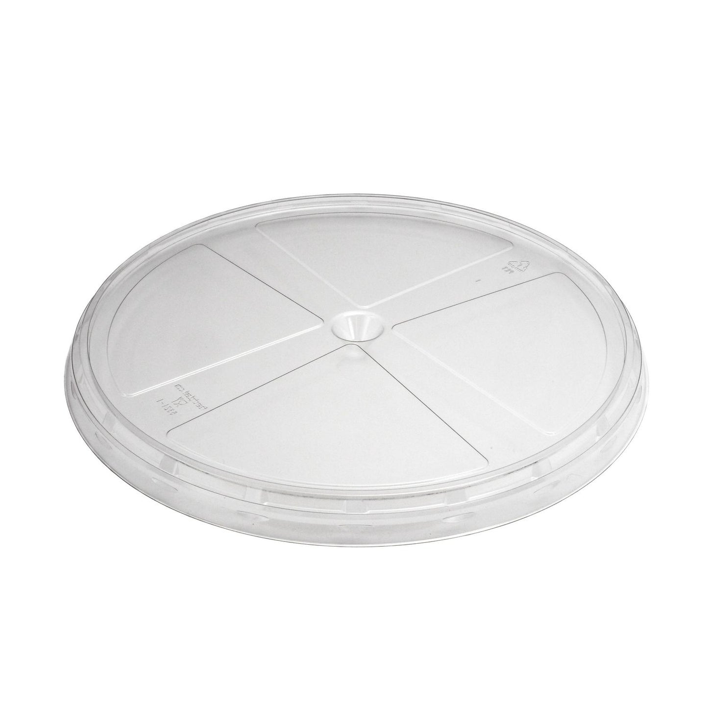 Plastlåg K5321-1 Ø330x22,7mm Lav model APET til Ø321 Pizza/Tapas bakker Klar,120 stk/krt