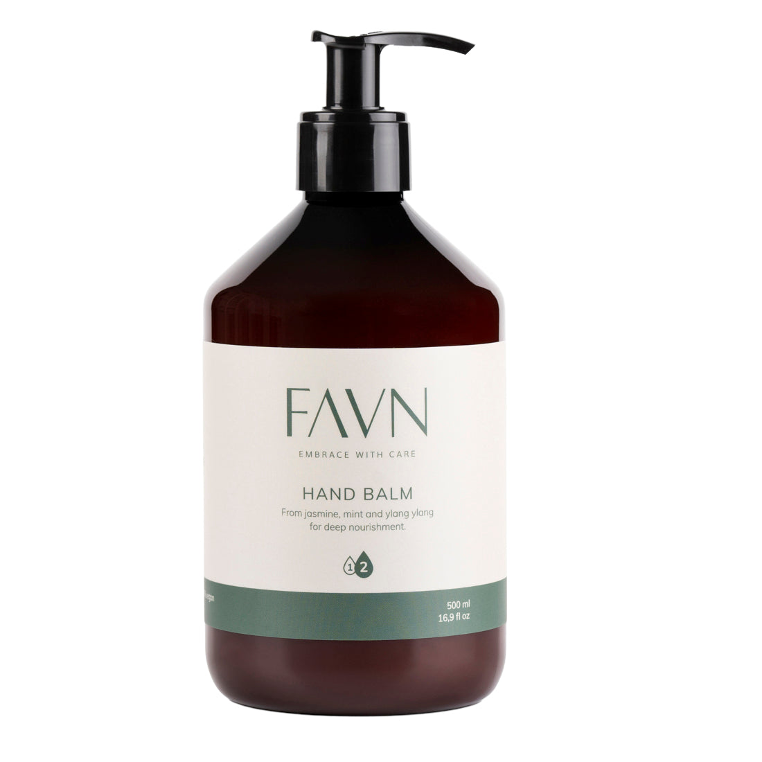 Hudcreme FAVN Hand Balm Jasmint 500ml med Parfume/Pumpe,12 fl x 500 ml/krt