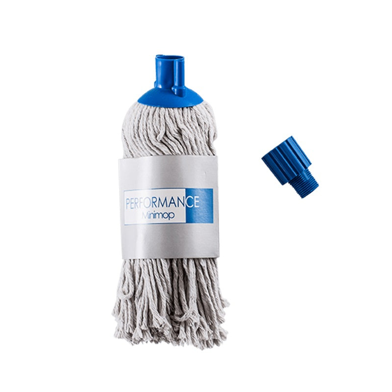 Mopgarn/Rundmoppe Mini Mop 200g Bomuld m. Adapter til fem-/sekskantet gevind Våd,stk