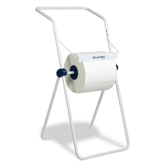 Dispenser Lucart Aftørringsrulle Gulvstativ til ruller op til 40cm Hvid,stk