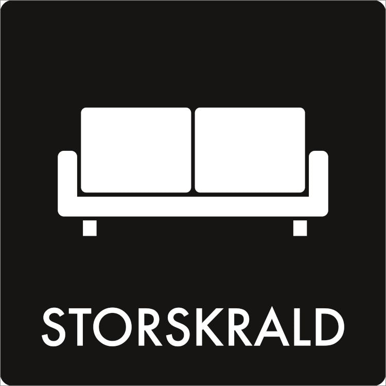 Piktogram Storskrald 180x180mm,1 stk