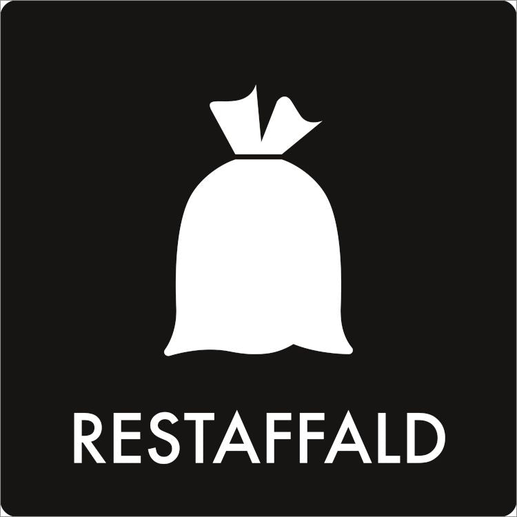 Piktogram Restaffald 180x180mm,1 stk