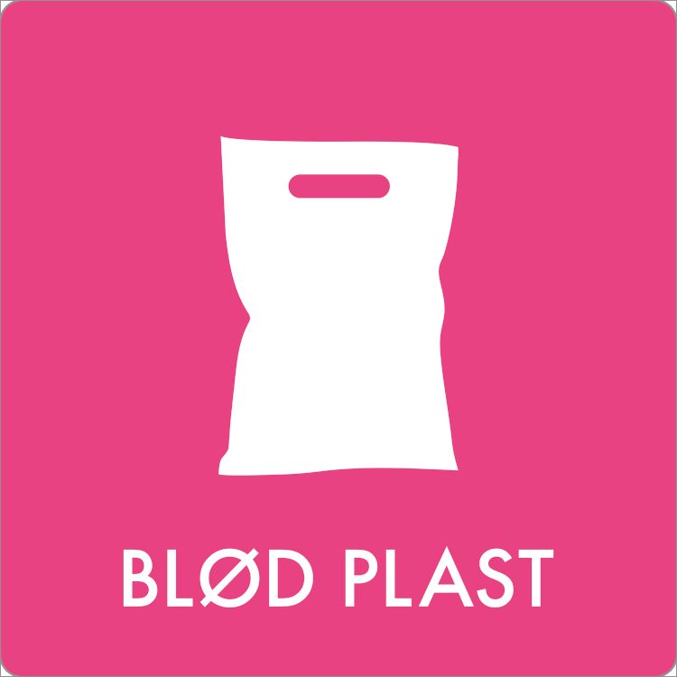 Piktogram Blød Plast 180x180mm,stk