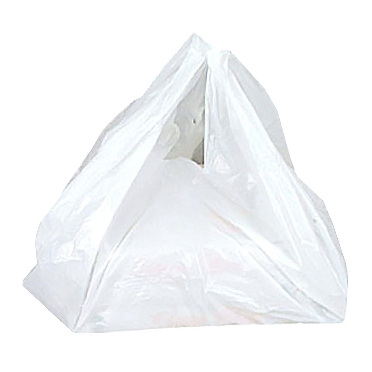 Bærepose 390/180x580 mm 30 my med Huller til Pizza HDPE Hvid,200 stk/krt