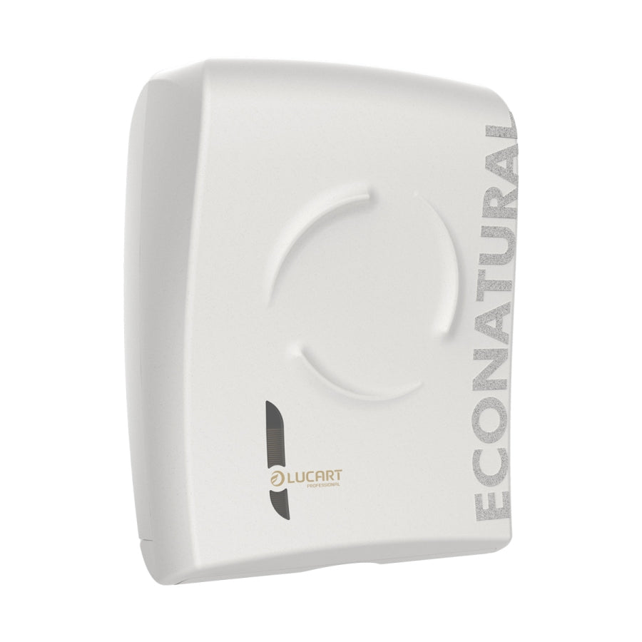 Dispenser Håndklædeark EcoNatural Flow L32xB155xH404cm Plast Hvid til Z/V/M-fold,stk
