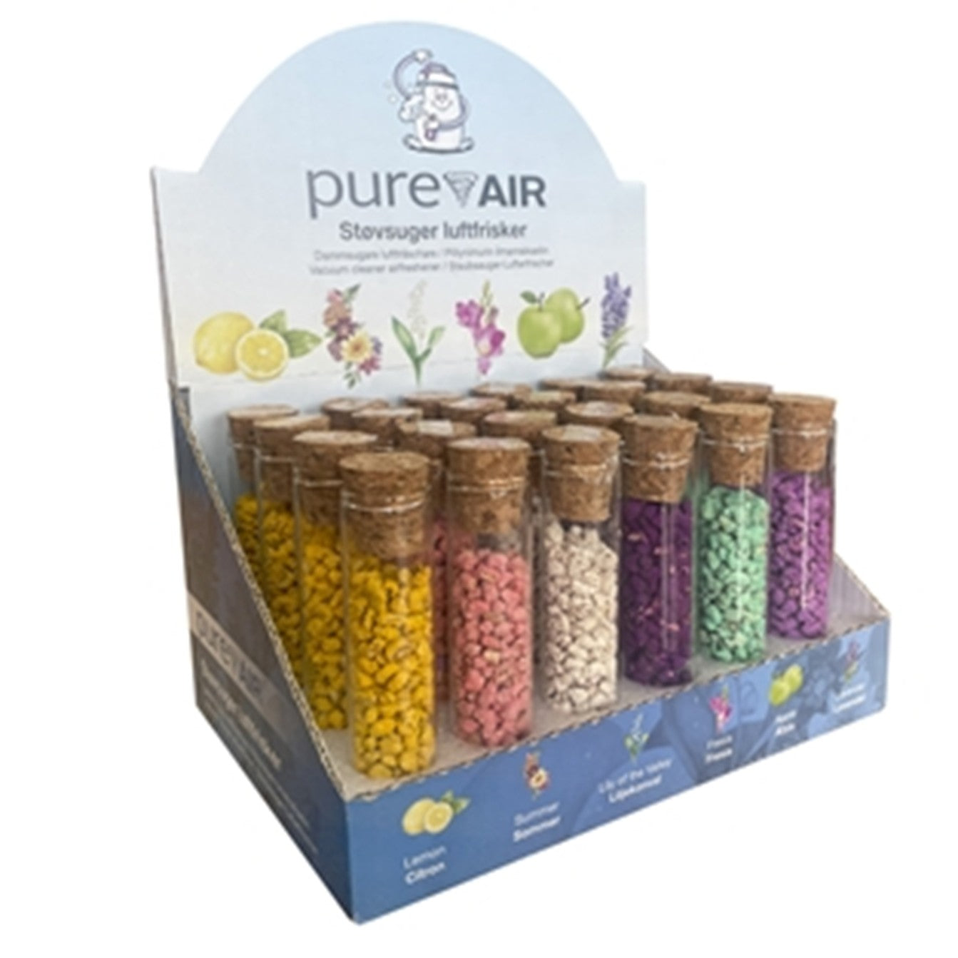 Luftfrisker Granulat Vacuum Fresh Duftkugler 30ml med Parfume,24 stk x 30 ml/bk