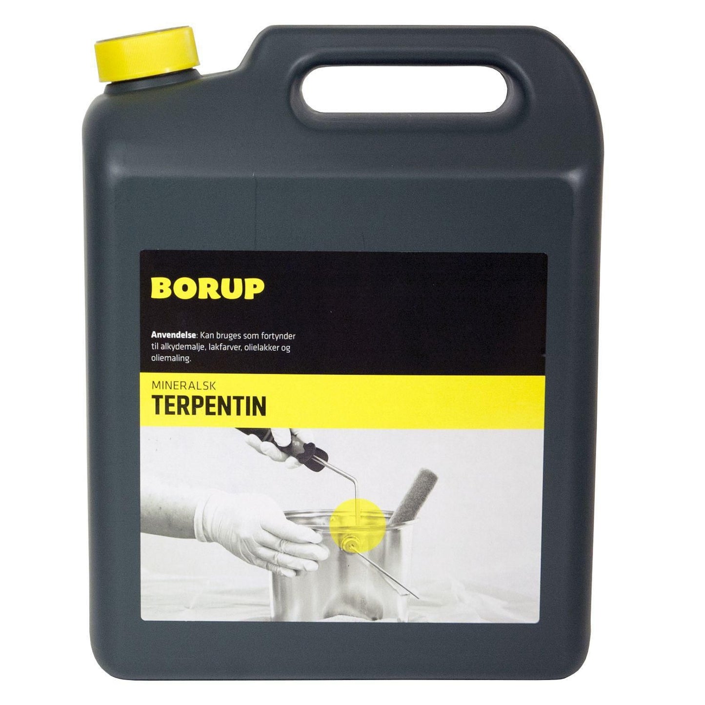 Terpentin Borup Mineralsk Terpentin 5ltr til affedtning/malingfortynder,5 ltr/dnk