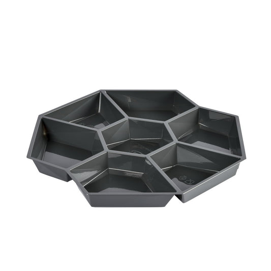 Indsats, 283x283x25mm, sort, 7-rums, til octaview bakke (320 stk/krt)