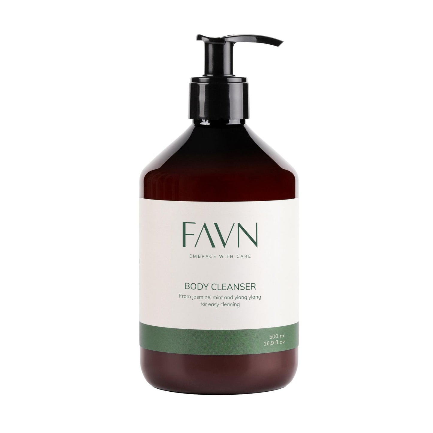 Sæbe Flydende FAVN Body Cleanser Jasmint 500ml med Parfume/Pumpe,12 fl x 500 ml/krt