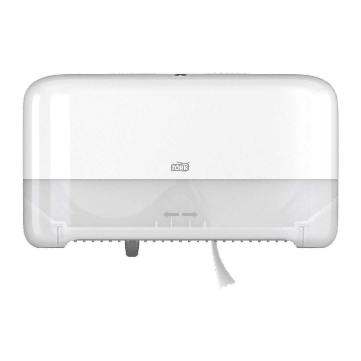 Dispenser Toiletpapir Tork T7 Mid-Size uden Hylse Hvid til 2 rl,stk