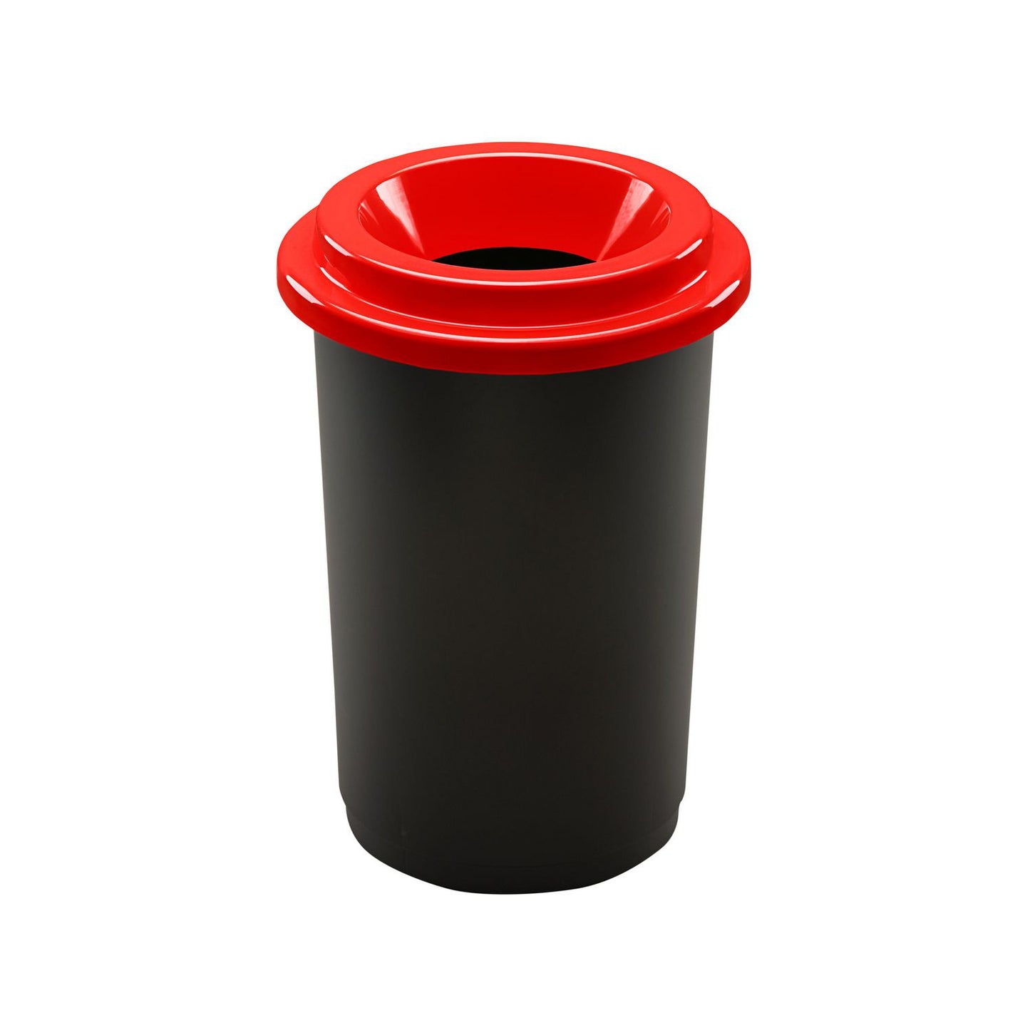 Affaldsspand ECO 50 ltr Sort m. rødt låg,stk