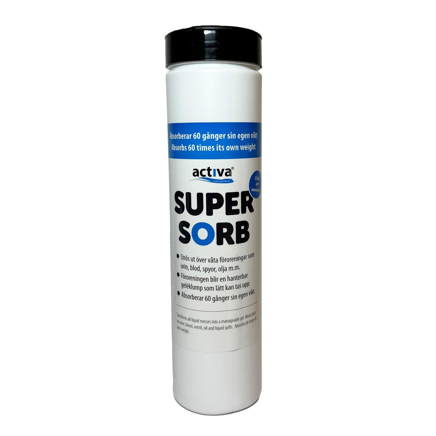 Absorberingsmiddel Activa SuperSorb 350g til opsuge væsker fra tekstiler,6 stk x 350 g/bk