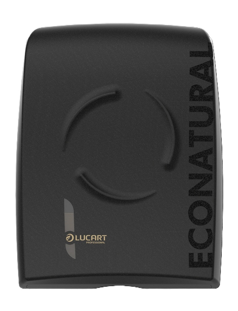 Dispenser Håndklædeark EcoNatural Flow L30xB155xH404cm Plast Sort til Z/V/M-fold,stk