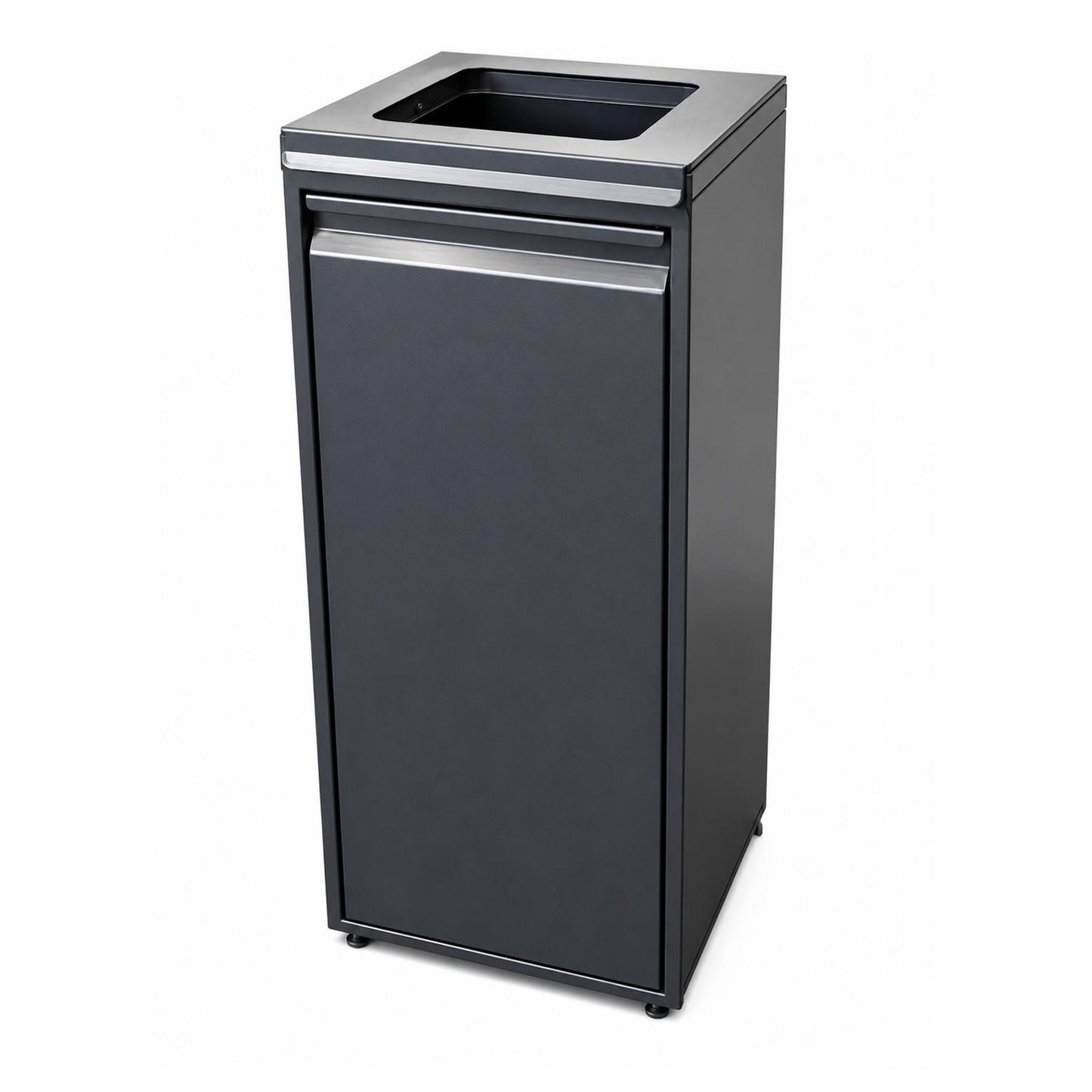 Affaldsbeholder 80ltr Åbent Låg Grå,stk