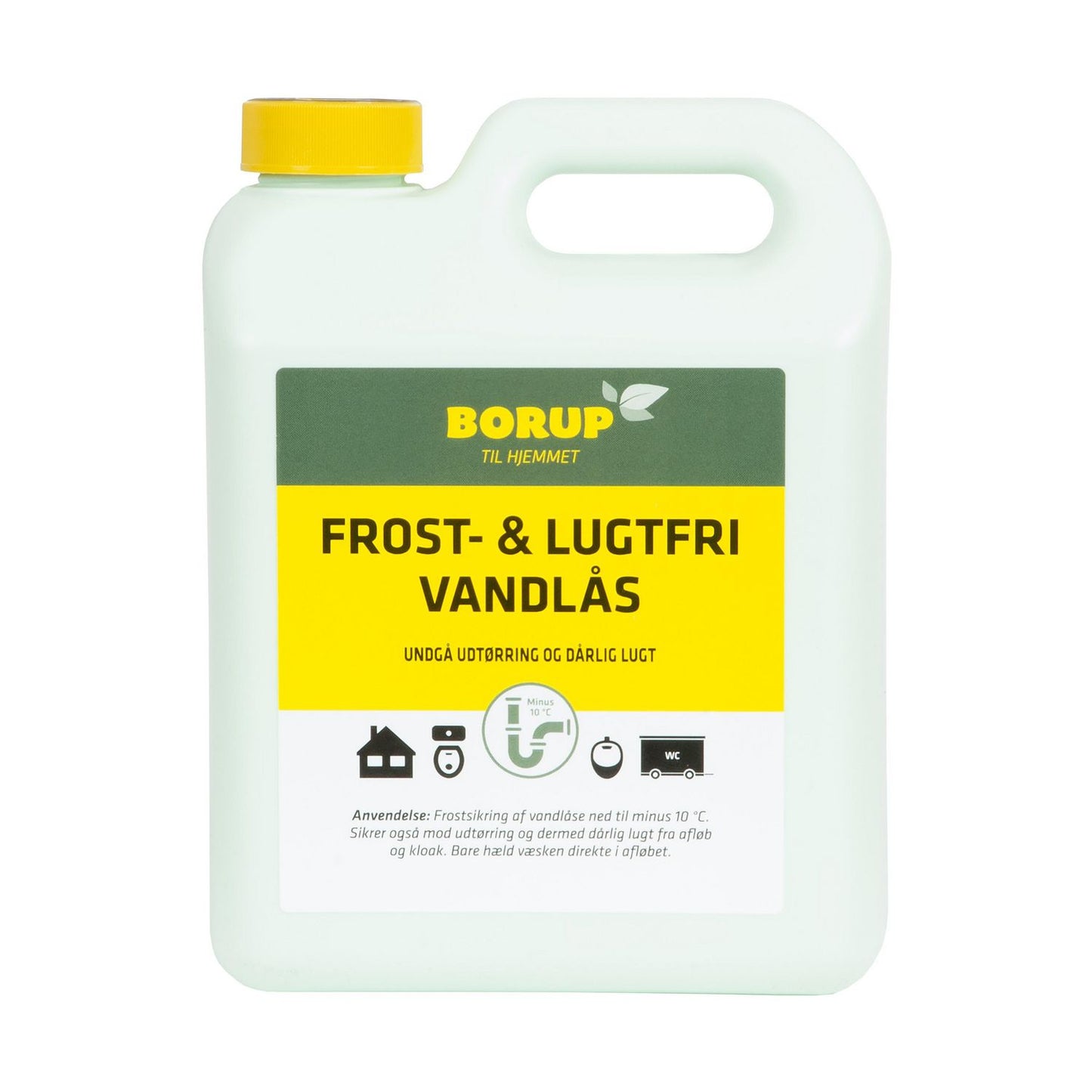 Lugtfjerner Borup Frost- og Lugtfri Vandlås 2.5ltr til vandlåse/afløb/toiletter,2.5 ltr/dnk