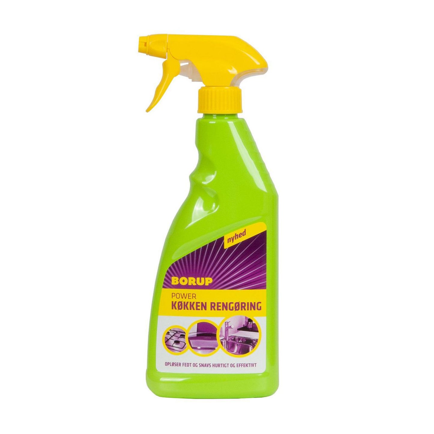 Universalrengøring Ovfl/Inv Borup Power Køkkenrengøring 500ml m Spray u Parfume,500 ml/fl