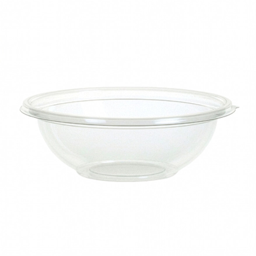 Plastskål Bowle 600ml L180xB180xH50mm PET Klar - Låg 121713,