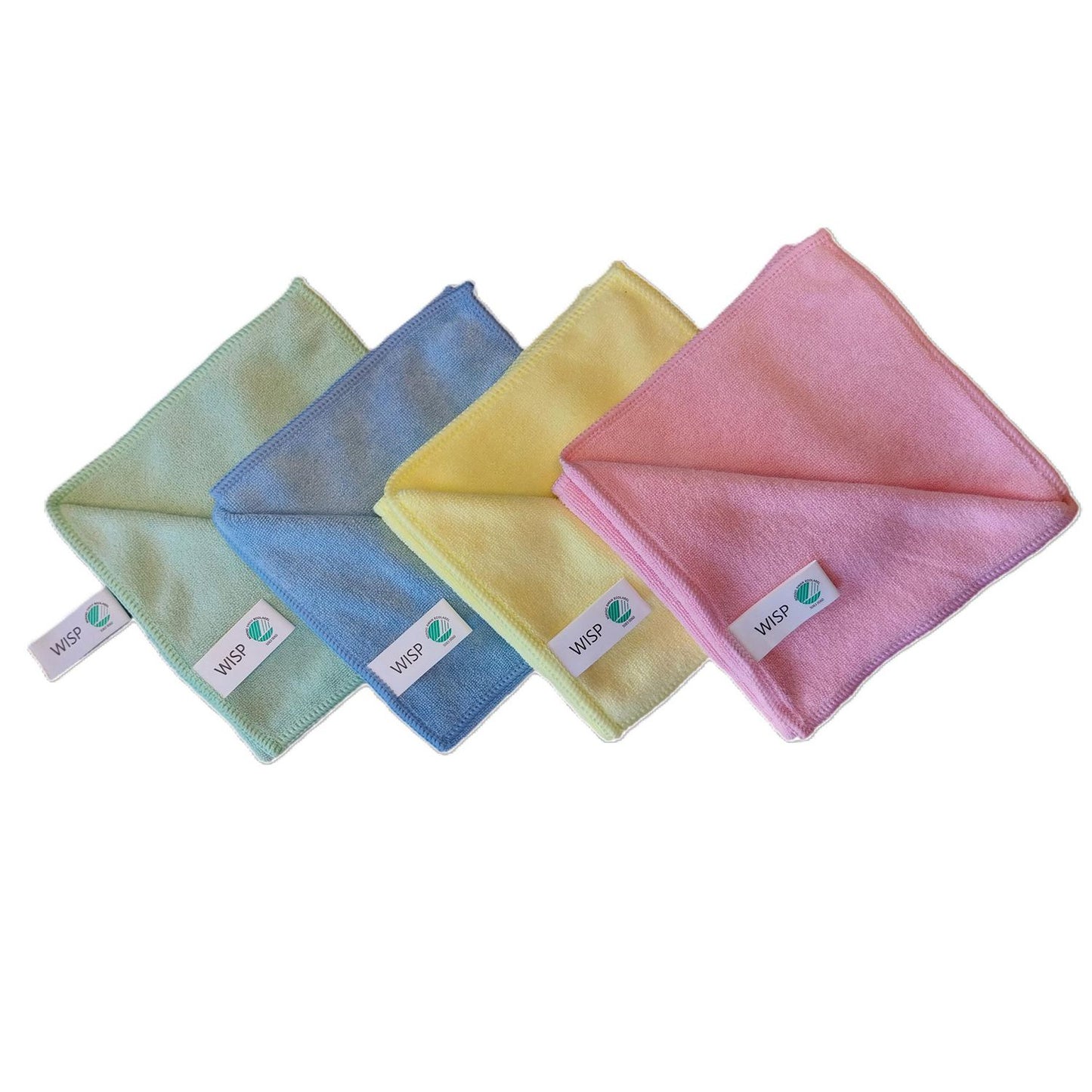 Microfiberklud 32X32cm Svanemærket Gul,20 pk x 10 stk/krt