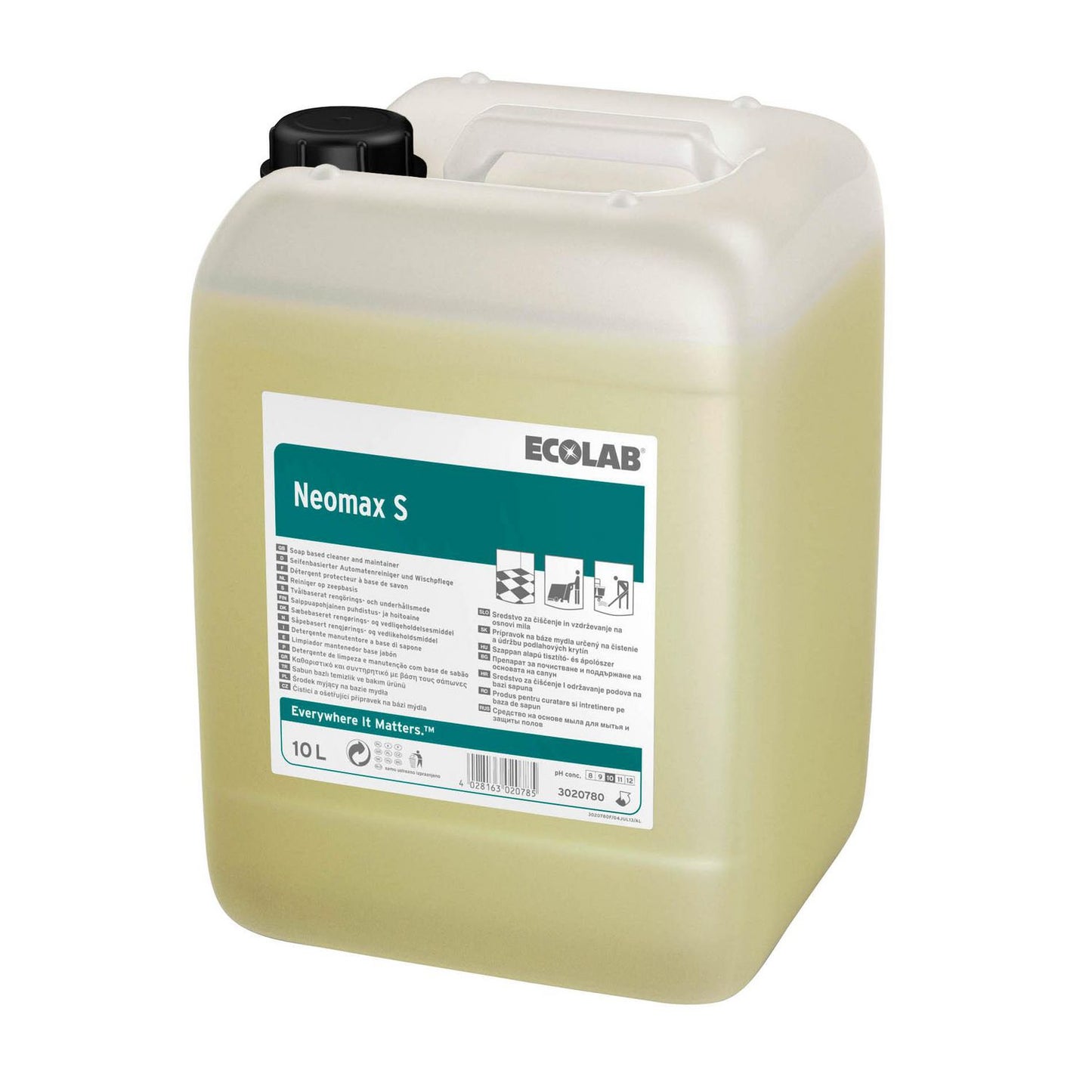 Vaskepleje Neomax (Neomat) S 10ltr med Parfume uden Voks til kombimaskiner,10 Ltr/dnk