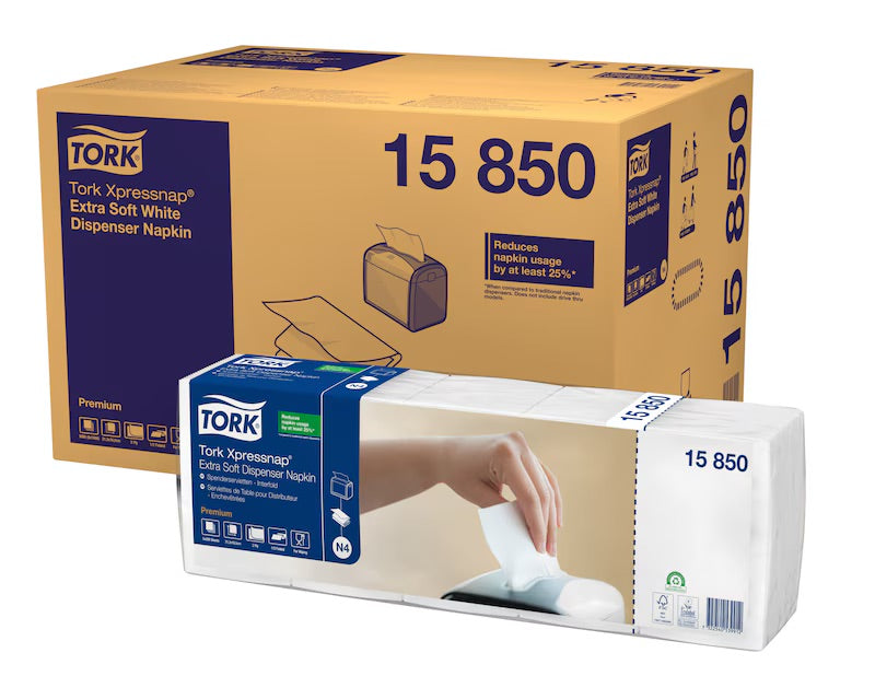 Serviet Tork N4 Premium 165x213 mm 2-lag Interfold Hvid ( 1000 stk )