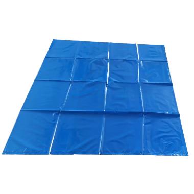 Blå Indlægspose LDPE – 720/2x240x850 mm, 30 my, 250 stk.