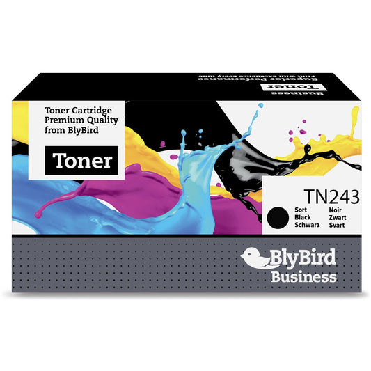 BlyBird TN243BK Sort Lasertoner, 1.400 sider