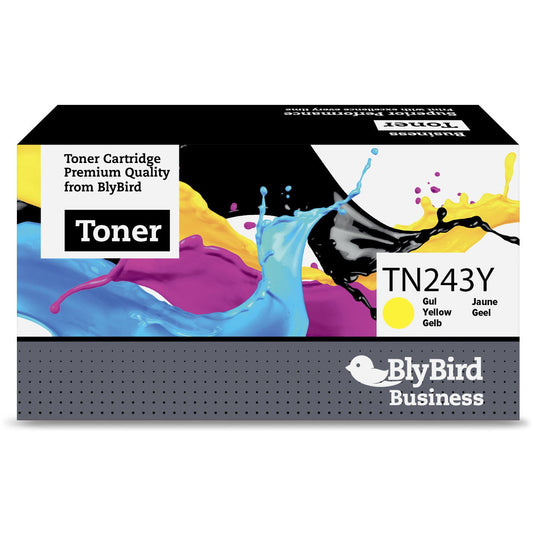 BlyBird TN243Y Gul Lasertoner, 1.000 sider