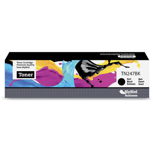 BlyBird TN247BK Sort Lasertoner, 3.000 sider