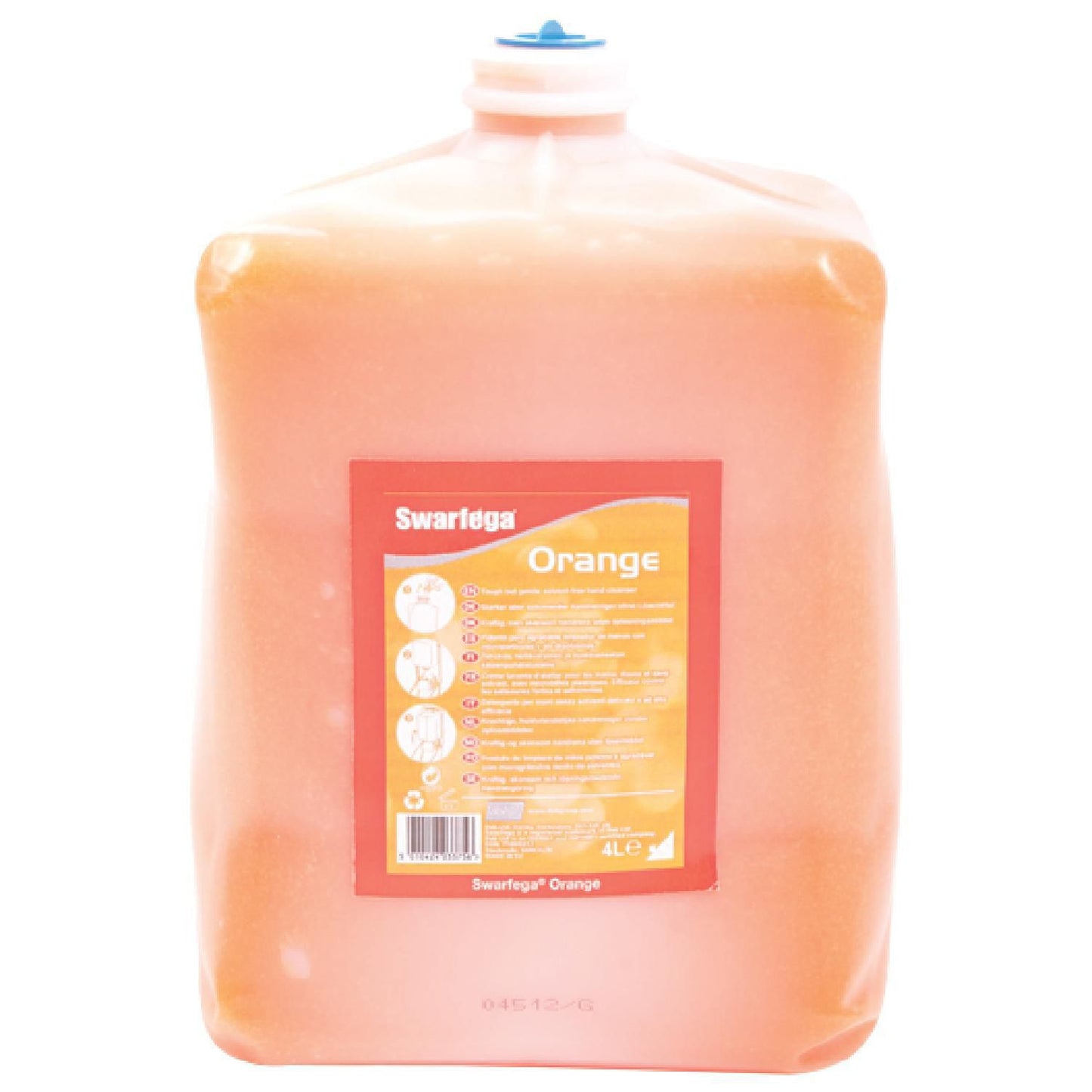 Håndrens Swarfega Orange med parfume t Cleanse Heavy 4000 dispenser 4 ltr Orange,4 fl x 4 ltr/krt