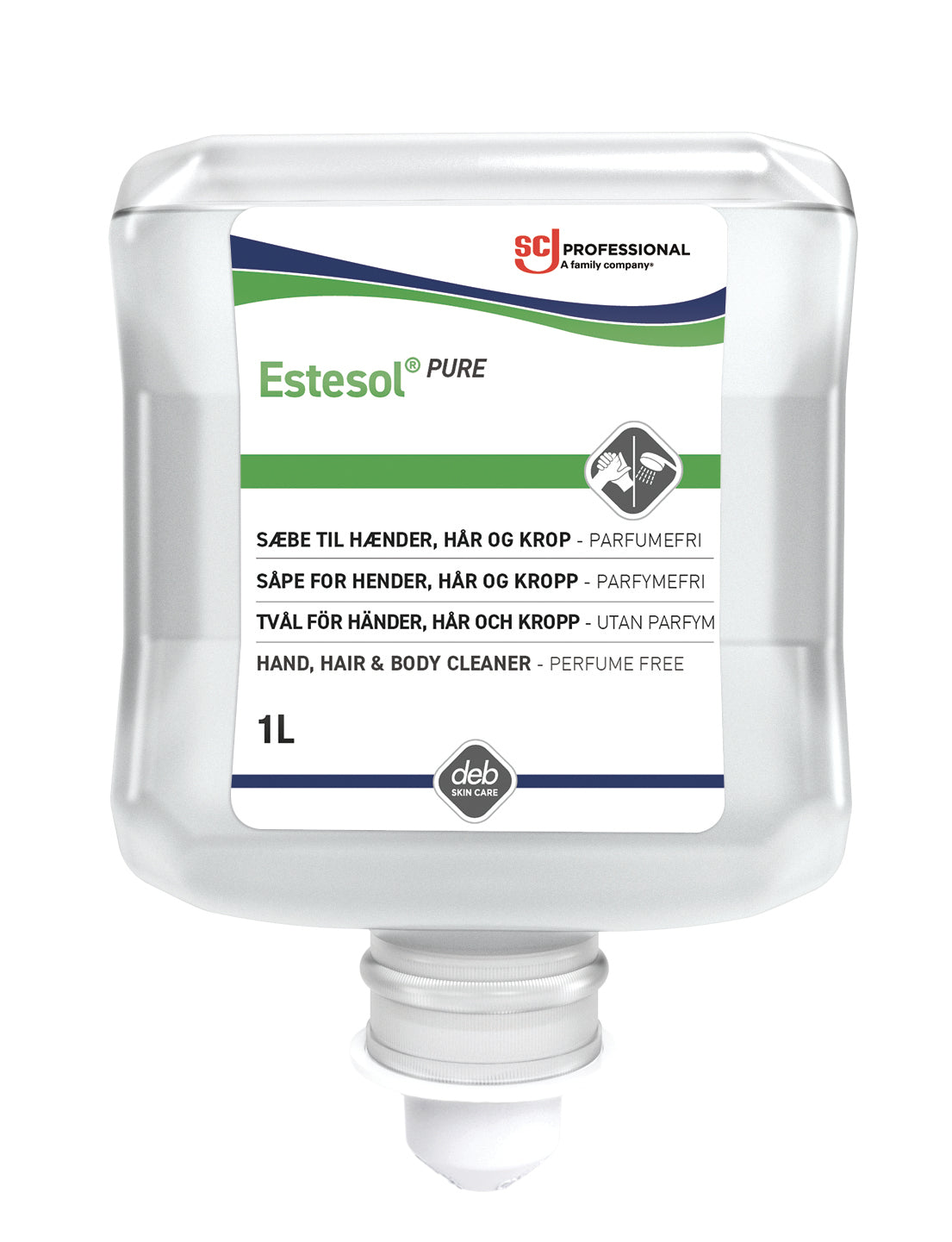 Cremesæbe Estesol Lotion PURE Ecolabel u Farve/Parfume til Dispenser 1 ltr,1 ltr/fl