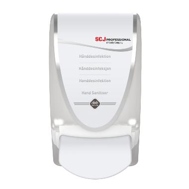 Dispenser Deb InstantFoam Manuel med Trykknap Plast Hvid til 1 ltr patron,stk