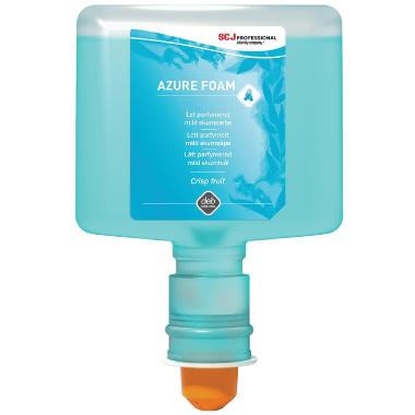 Skumsæbe Azure Foam Blomstermærket m Farve/Parfume t Touchfree disp 1.2 ltr blå,1,2 ltr/fl