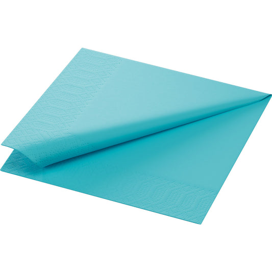 Frokostserviet, 1/4 Fold, 3-lags, 33x33, Duni, Mint Blue, ( 125 stk )