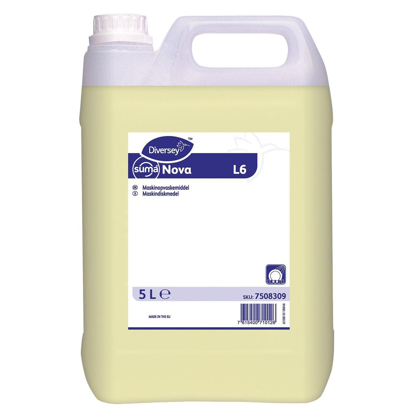 Maskinopvask Anlæg Flydende Suma Nova L6 5ltr uden Klor Hårdt,2 dnk x 5 ltr/krt