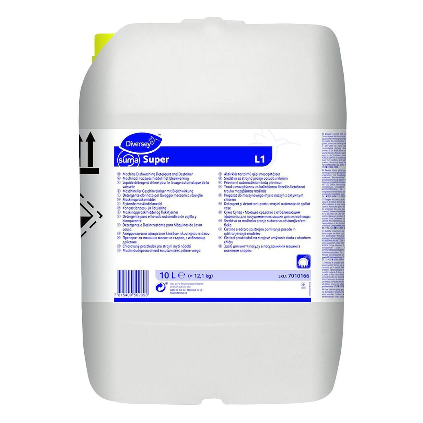 Maskinopvask Anlæg Flydende Suma Super L1 10ltr med Klor Blødt til belægninger,10 ltr/dnk