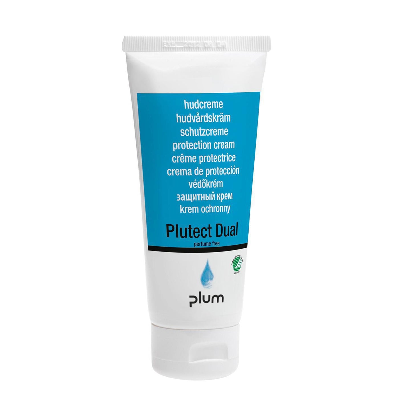 Hudcreme Plutect Dual 100ml Svanemærket u Parfume Snaplåg 25% fedt t før arbejde,100 ml/stk