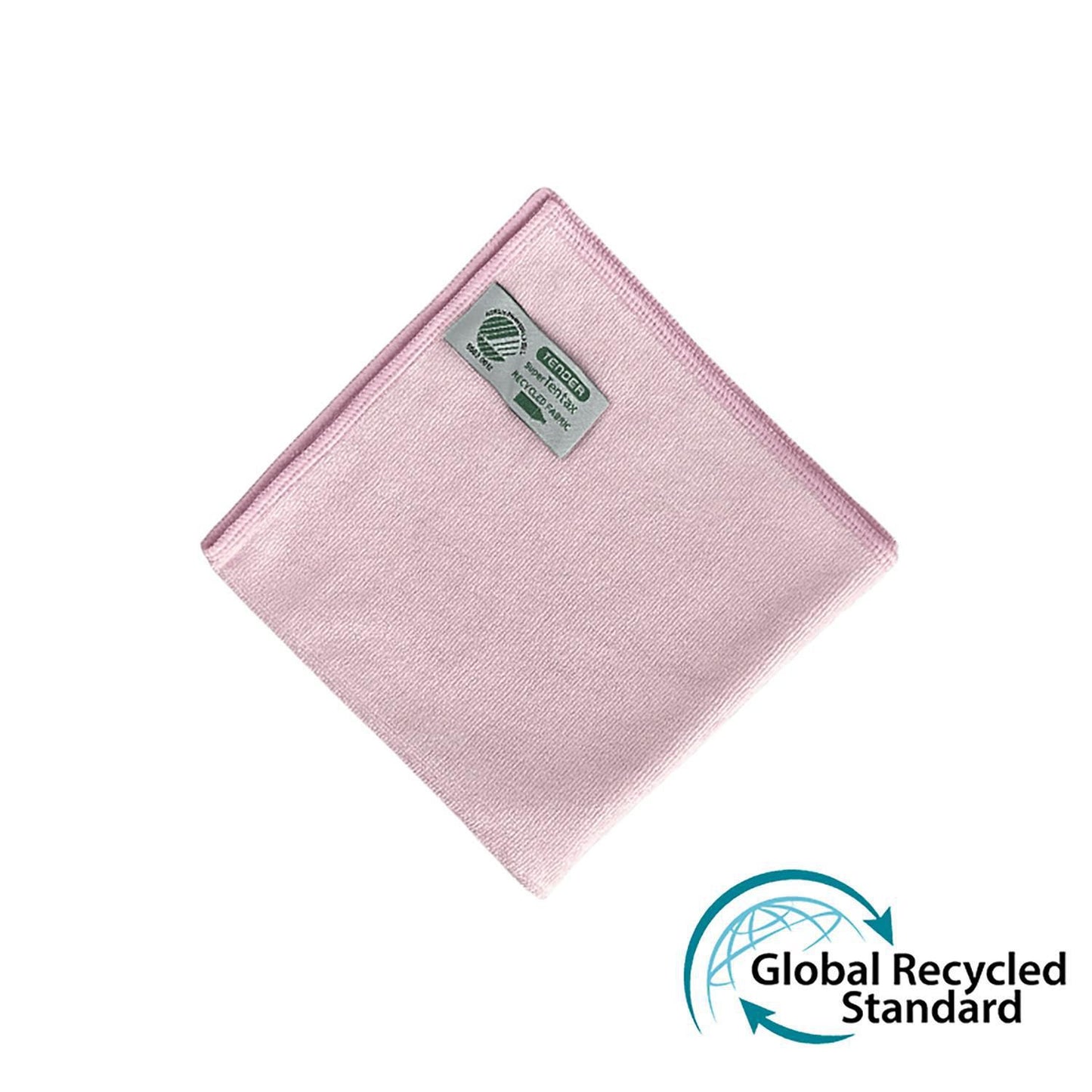 Microfiberklud Super Tentax 32x32cm Svanemærket Rød 70% genanvendt,10 stk/pk