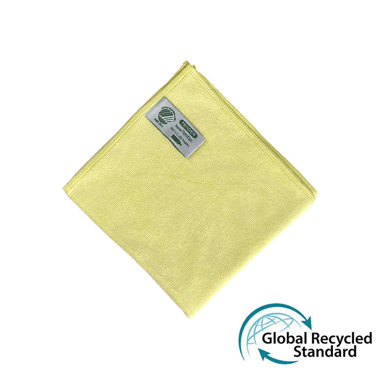 Microfiberklud Super Tentax 32x32cm Svanemærket Gul 70% genanvendt,10 stk/pk